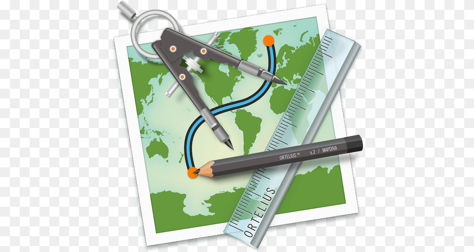 Ortelius Map Design Software For Mac Os X Mapdiva Cartography Tools, Pen, Chart, Plot, Pencil Png