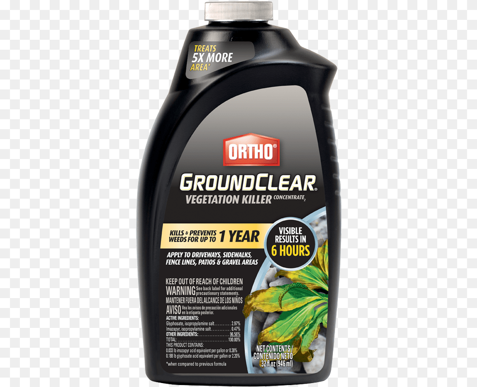 Ortho Groundclear Concentrate 32 Oz Ortho Groundclear Vegetation Killer Concentrate 2 Gal, Bottle, Cosmetics, Perfume, Food Free Png
