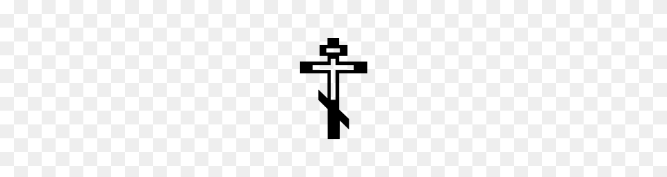Orthodox Cross Smiley Face Unicode Character U, Gray Png