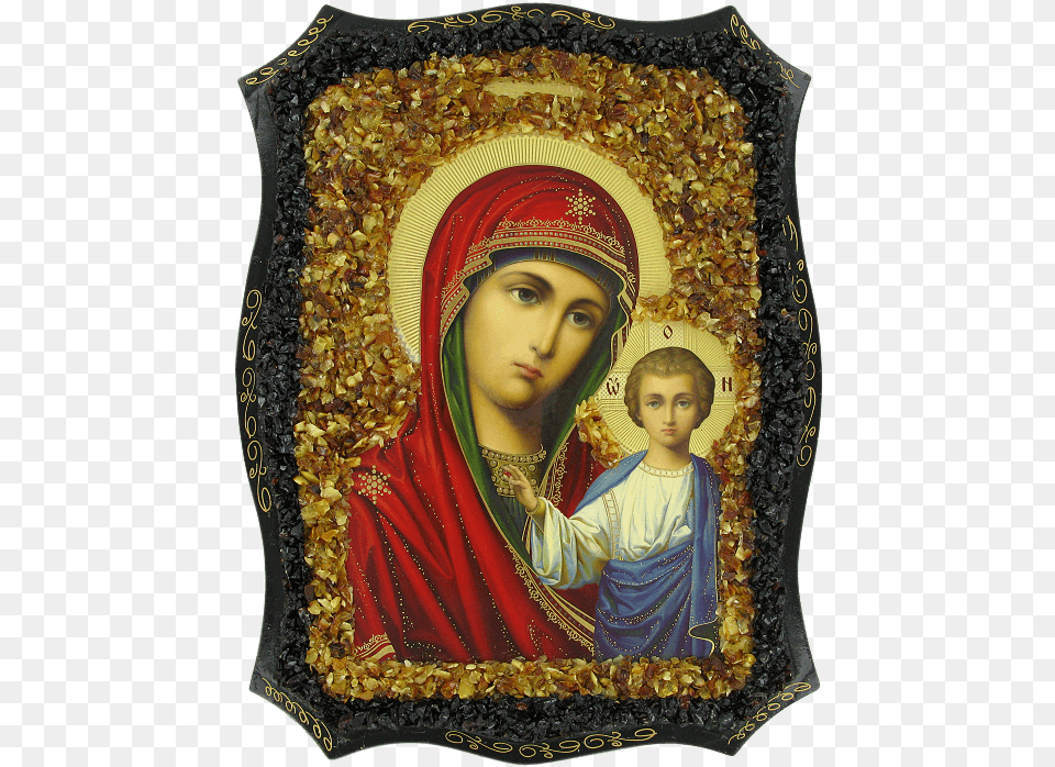 Orthodox Icon Kazan Mother Of God Maria, Art, Painting, Adult, Bride Png