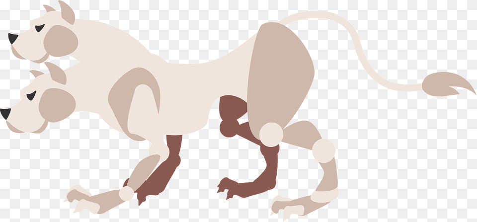 Orthrus Mythology Two Headed Dog Clipart, Baby, Person, Animal, Mammal Free Png