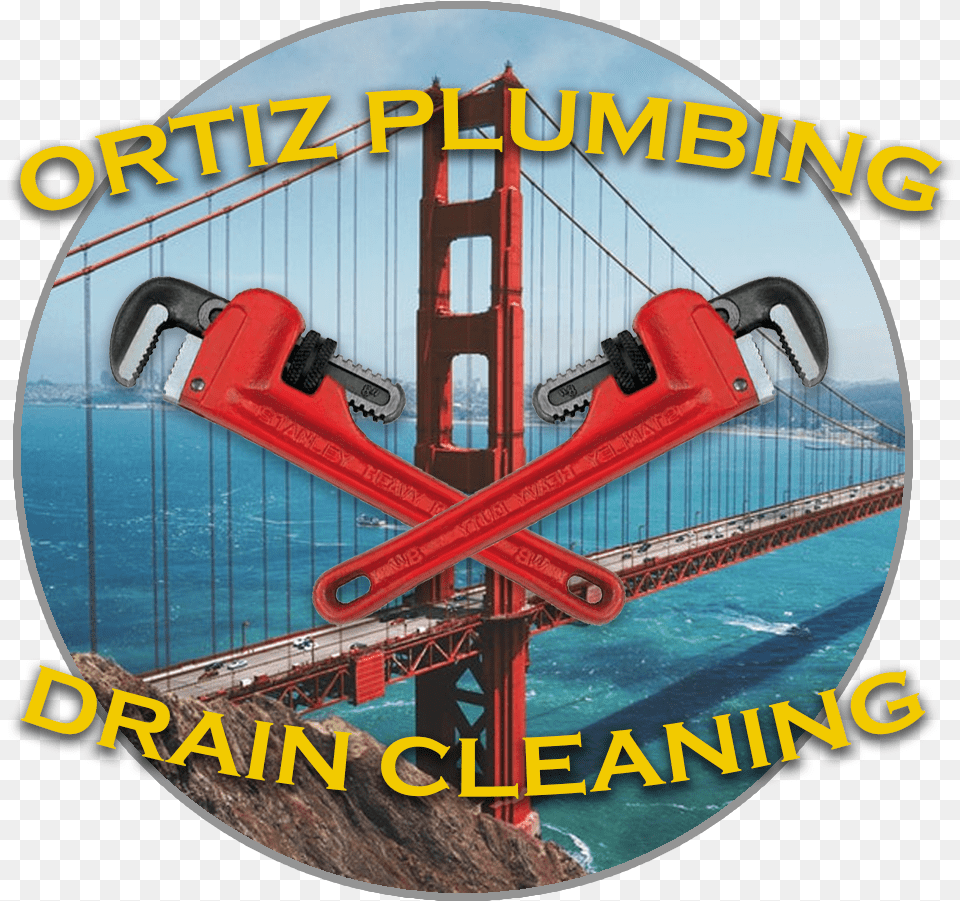 Ortiz Plumbing And Drain Cleaning Logo Golden Gate Bridge Free Transparent Png