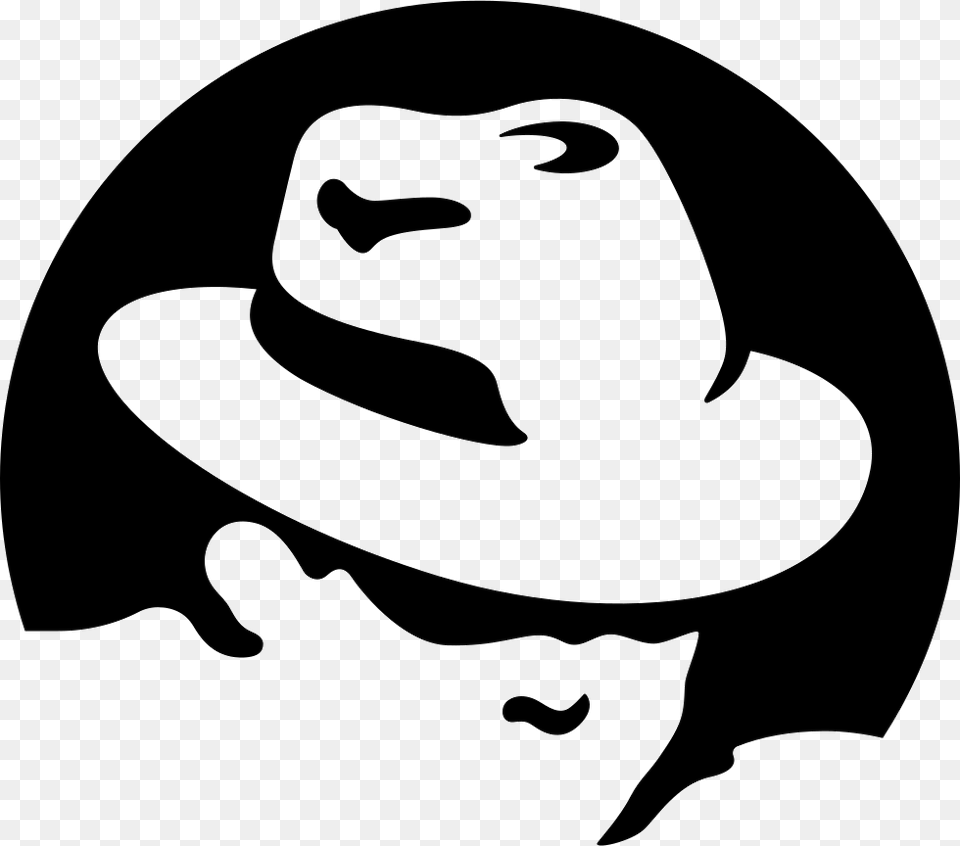 Os Linux Red Hat Redhat Icon, Clothing, Stencil, Cowboy Hat, Baby Png