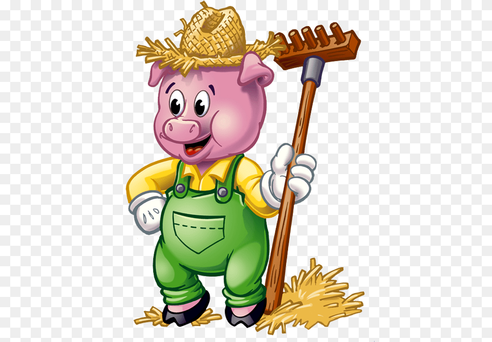 Os Porquinhos Clipart Little Pigs Three, People, Person, Cleaning, Nature Free Png Download