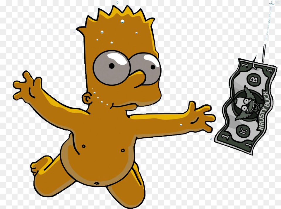 Os Simpsons Em Bart Simpson Nirvana, Baby, Person Free Transparent Png