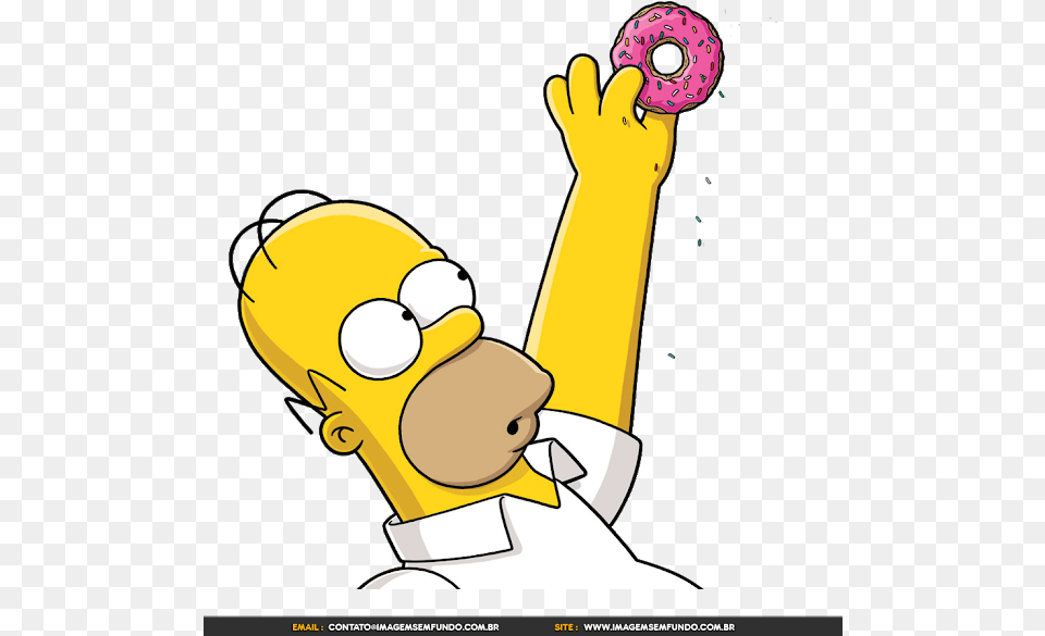 Os Simpsons Picture Homer Simpson Holding A Donut, Art, Graphics, Nature, Outdoors Free Png
