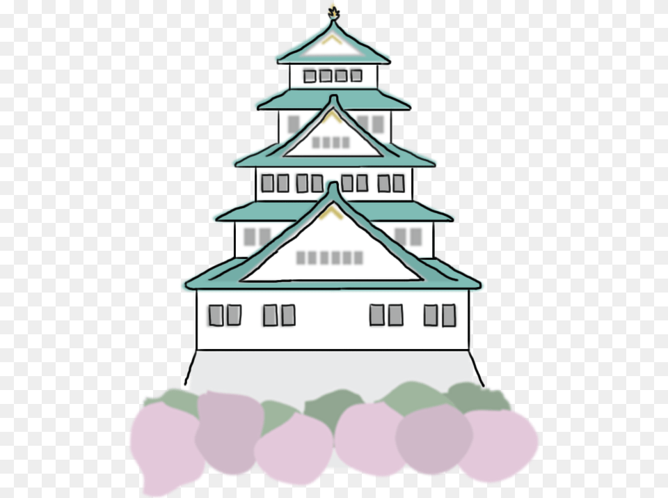 Osaka Castle Clipart, Architecture, Building, Monastery, Clock Tower Png
