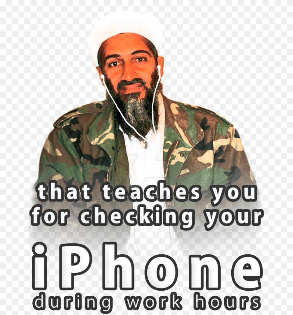 Osama Bin Laden, Adult, Male, Man, Military Png