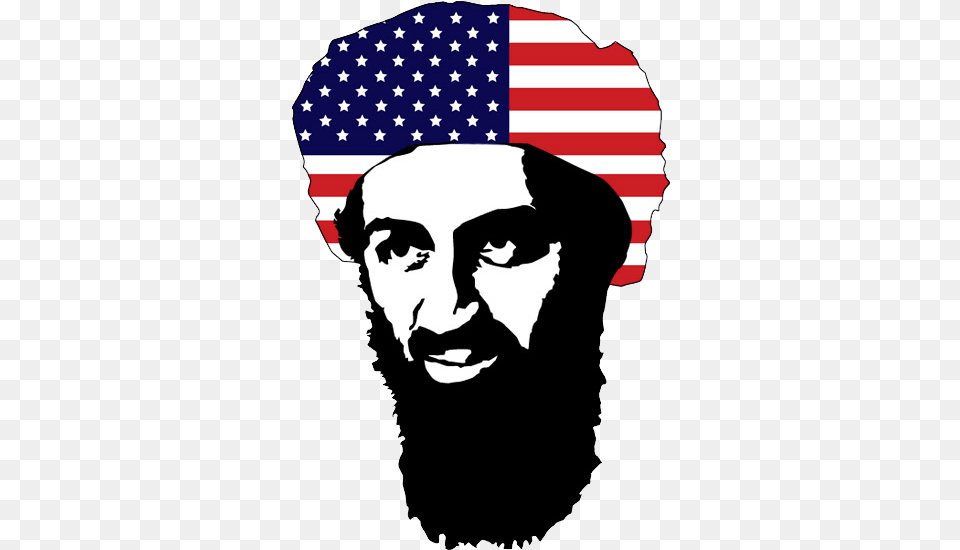 Osama Bin Laden Osama Bin Laden Clipart, American Flag, Flag, Adult, Male Free Png Download