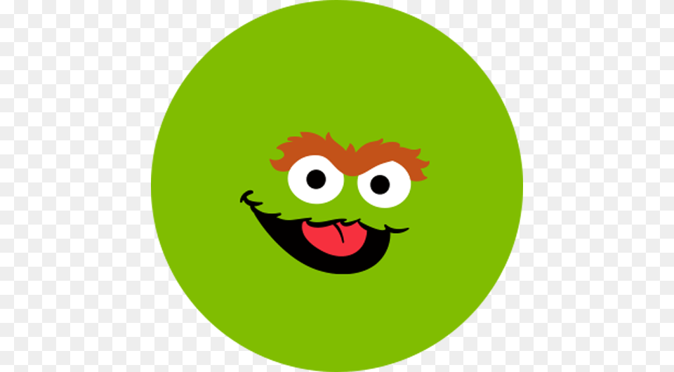 Oscar, Green, Cartoon, Face, Head Free Png