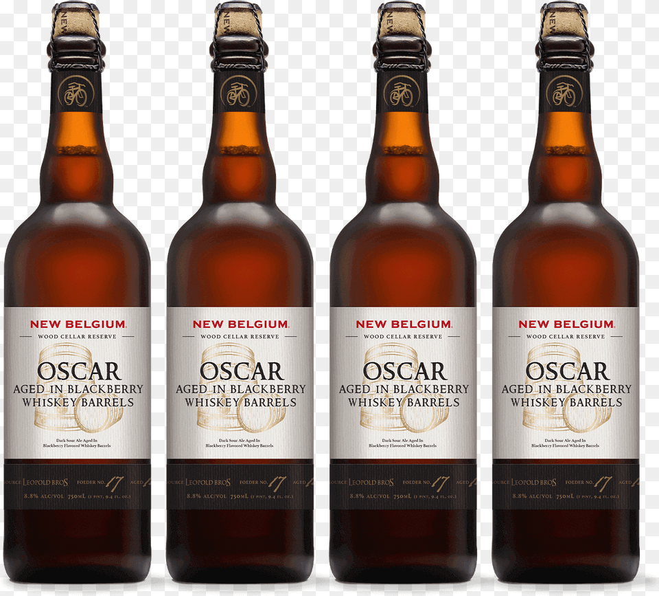 Oscar Aged In Blackberry Whiskey Barrels New Belgium Brewing Barware, Alcohol, Beer, Beer Bottle, Beverage Png