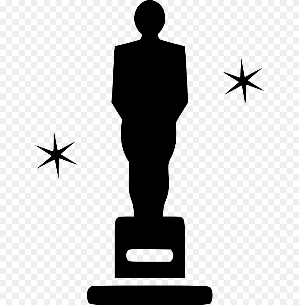 Oscar Award Ceremony Felicitation Prize Trophy Comments Award, Silhouette, Adult, Male, Man Png