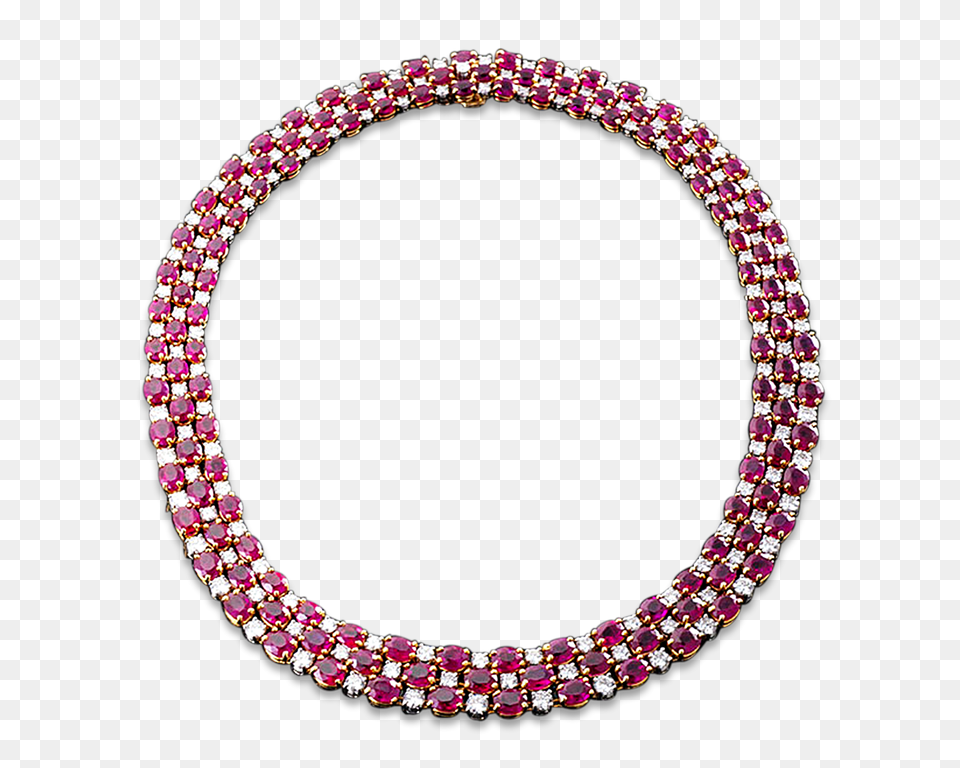 Oscar Heyman Ruby And Diamond Necklace Carats, Accessories, Bracelet, Jewelry Free Png Download