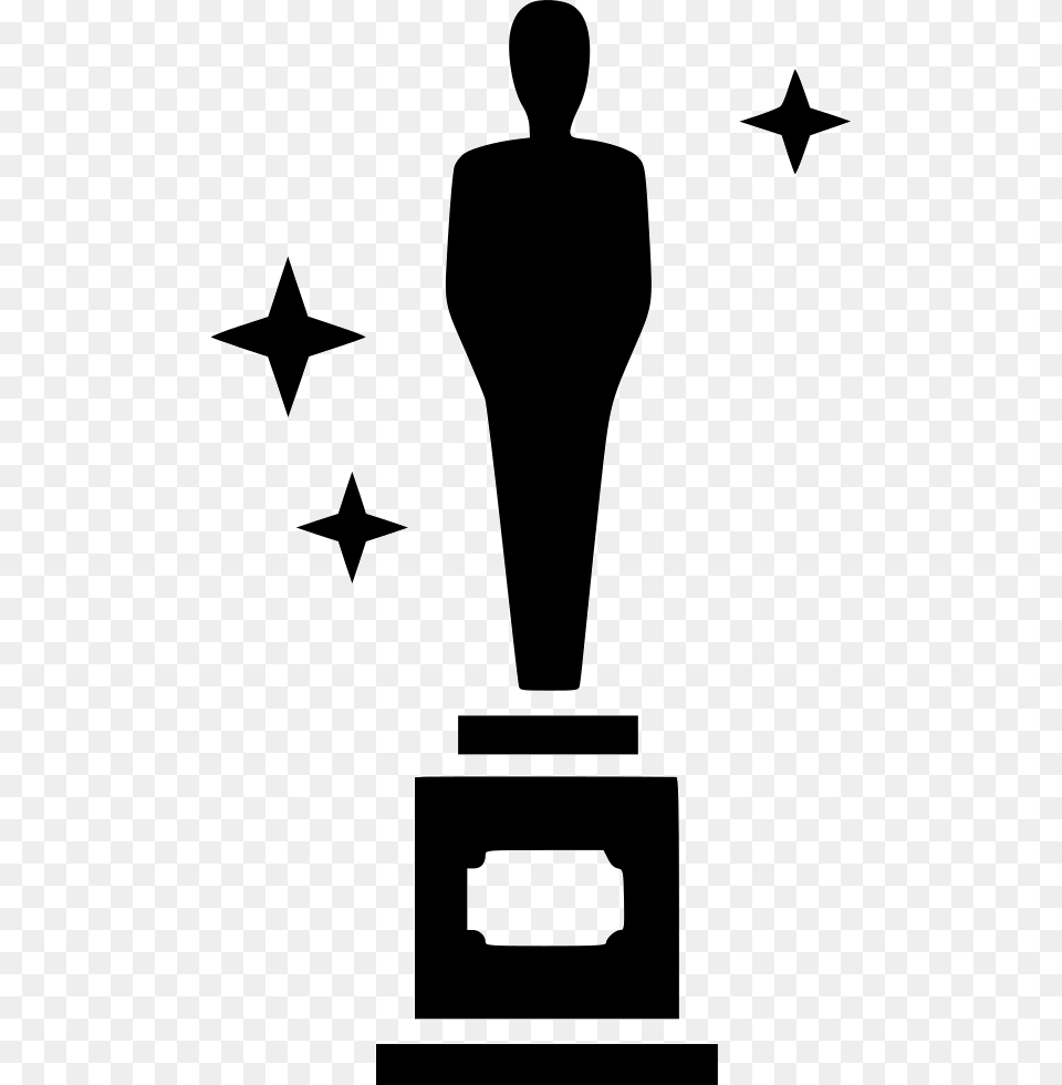 Oscar Icon Download, Silhouette, Adult, Female, Person Png Image