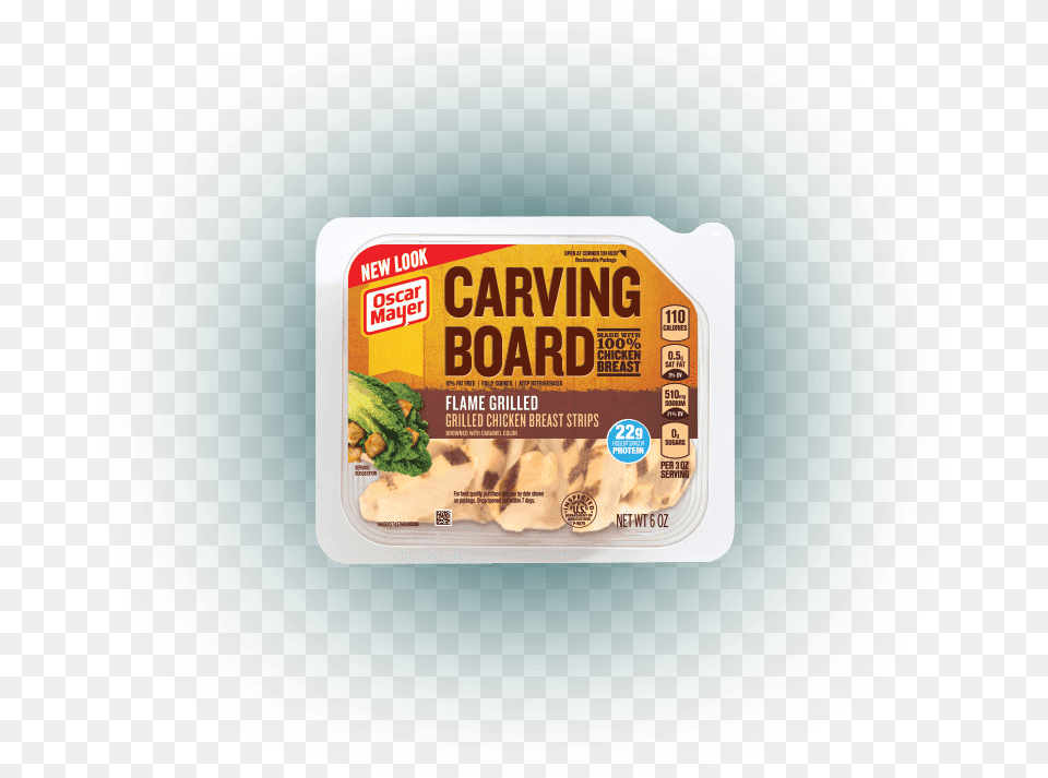 Oscar Mayer Carving Board Flame Grilled Chicken Breast Oscar Mayer Carving Board Chicken, Lunch, Food, Meal, Plate Free Png Download