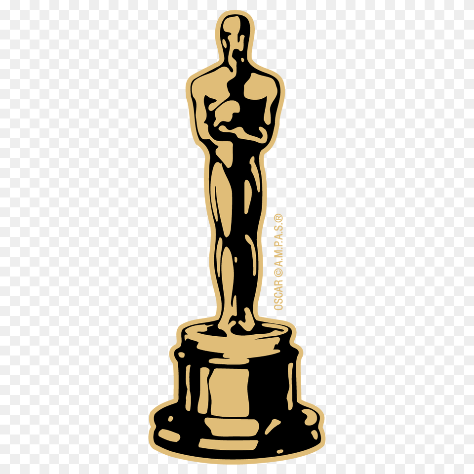 Oscar Statuette Award Trophy Vector Art Free Vector Silhouette, Adult, Male, Man, Person Png Image