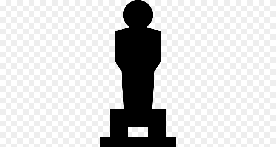 Oscar Statuette Icon, Silhouette Free Png Download
