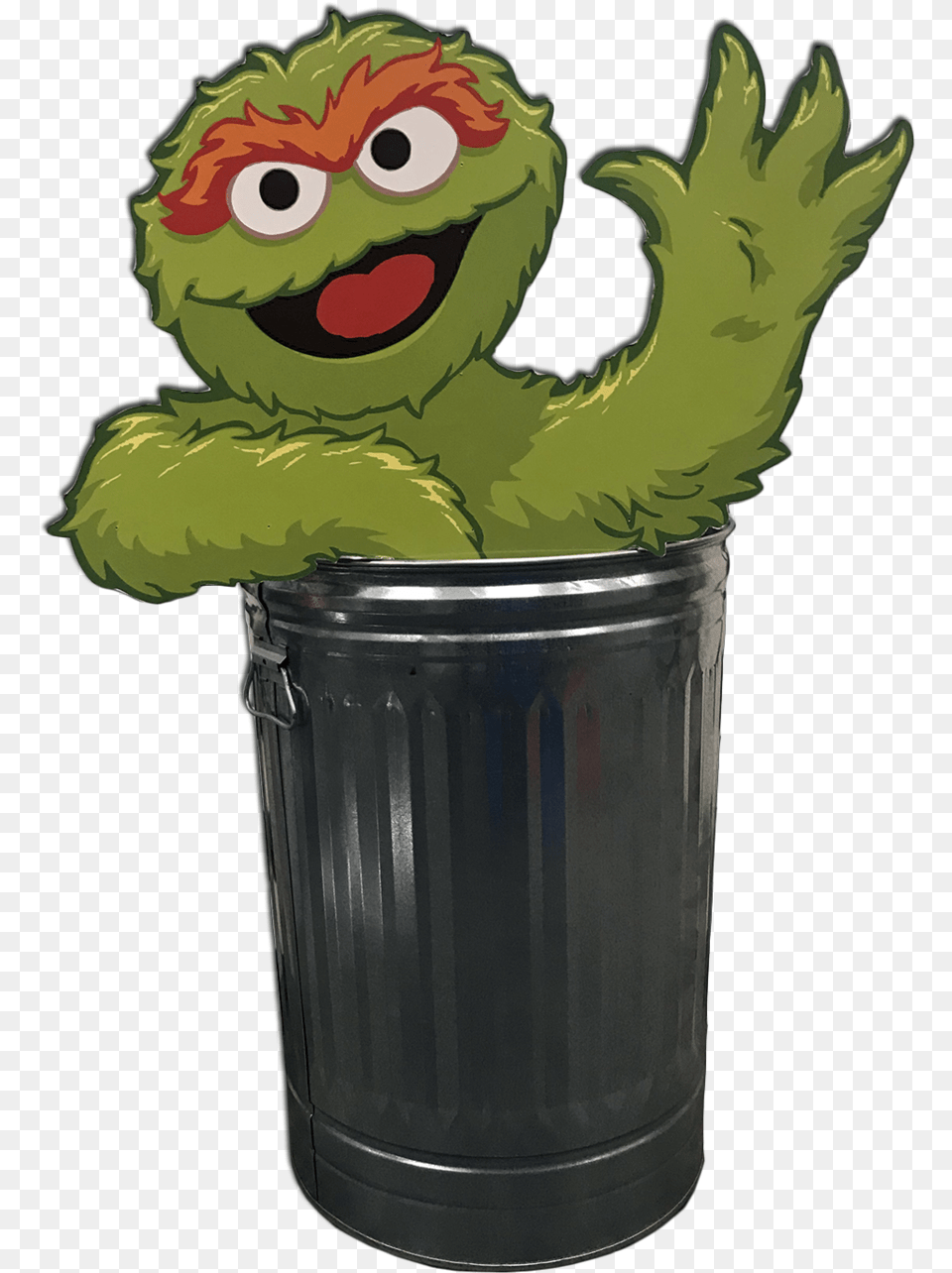 Oscar The Grouch, Tin, Can, Trash Can Png Image
