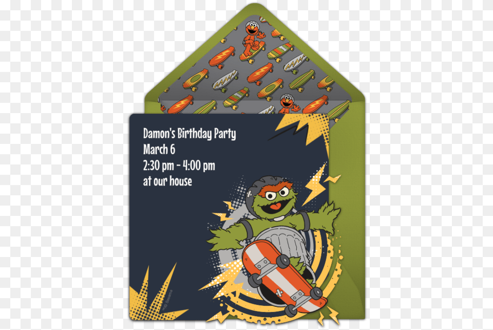 Oscar The Grouch Comic Online Invitation Oscar The Grouch, Book, Comics, Publication, Tool Png Image
