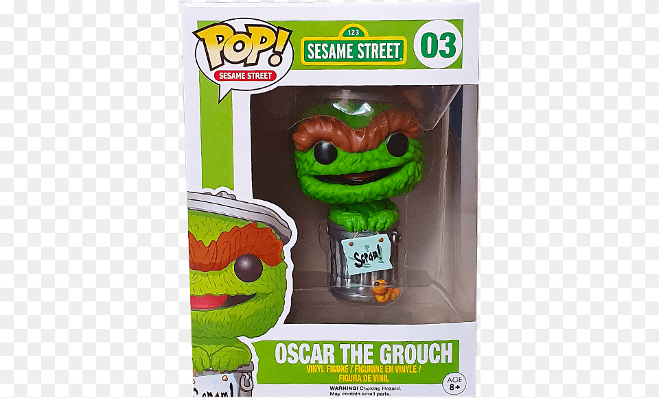 Oscar The Grouch Pop Figure, Advertisement, Poster Png Image