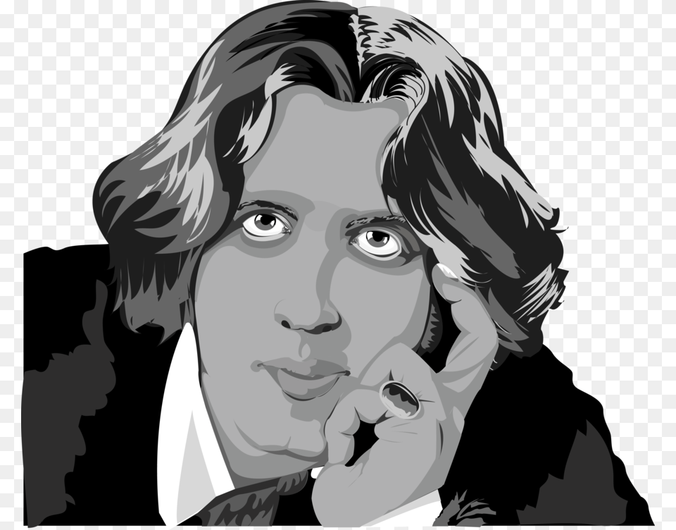 Oscar Wilde Download Oscar Wilde Caricature, Art, Adult, Person, Female Free Transparent Png