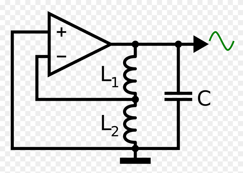 Oscillator Hartley Opamp Clipart, Diagram Png Image