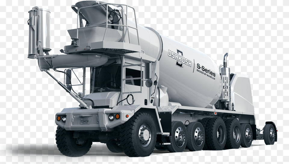 Oshkosh Front Discharge Mixer, Trailer Truck, Transportation, Truck, Vehicle Png