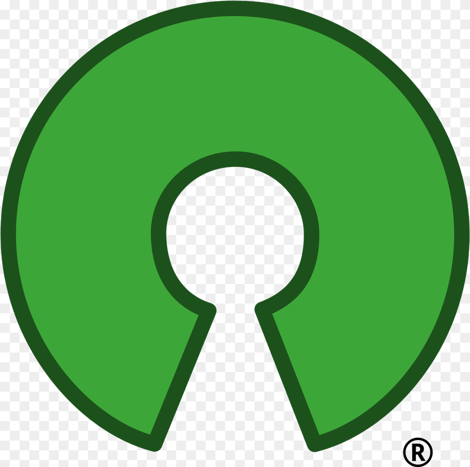 Osi Logo For Use On Light Background Open Source Initiative, Green, Disk, Symbol, Text Png Image