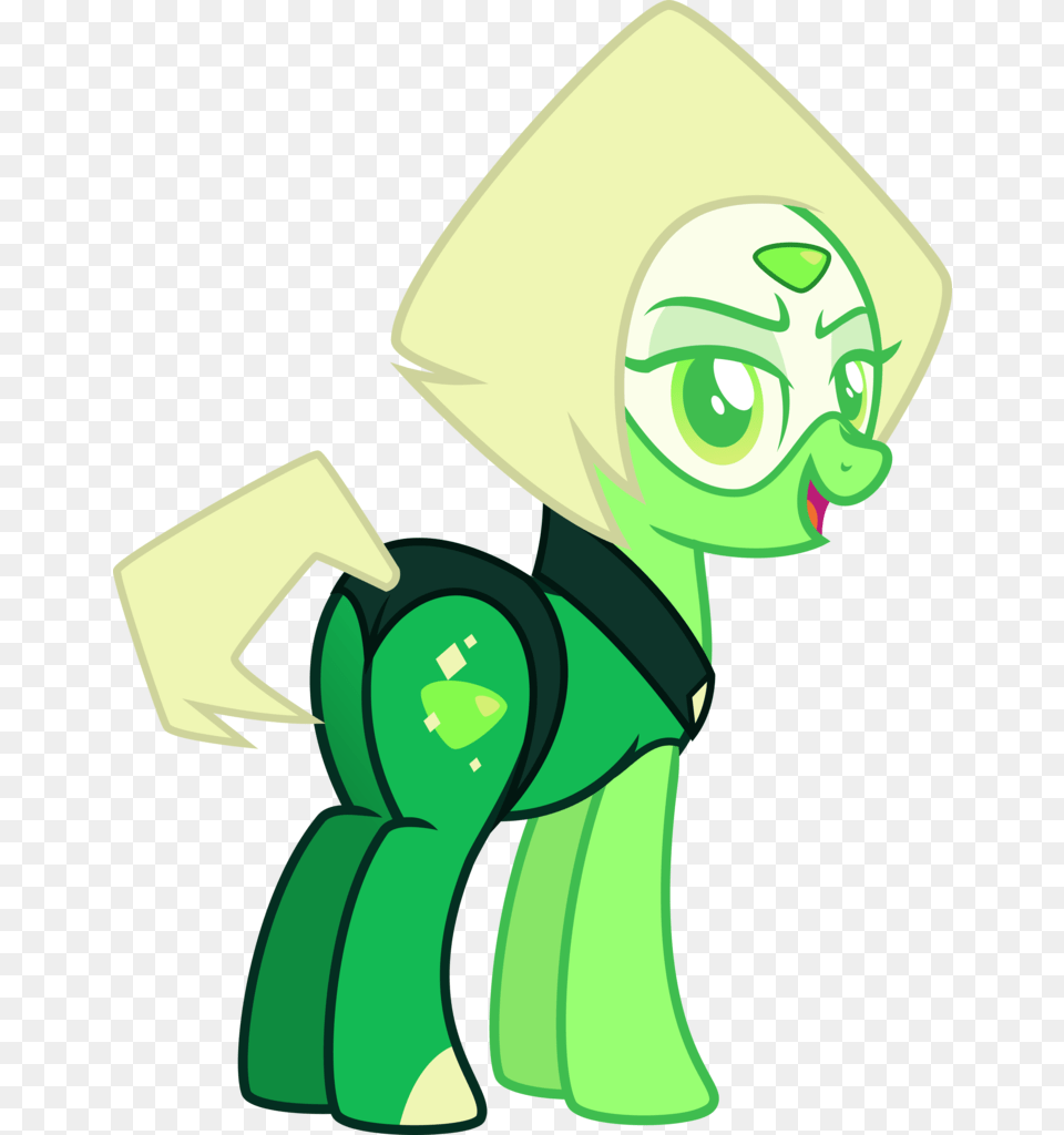 Osipush Crossover Peridot Ponified Safe Solo Steven Universe Peridot Pony Version, Green, Art, Graphics, Person Free Png