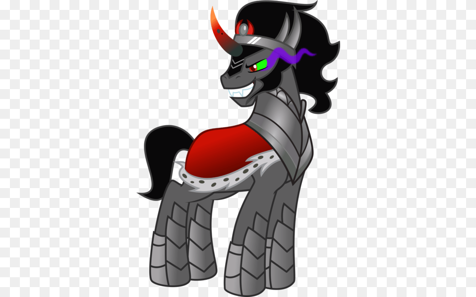 Osipush King Sombra Looking Back Male Pony Safe King Sombra, Knight, Person, Book, Comics Png Image