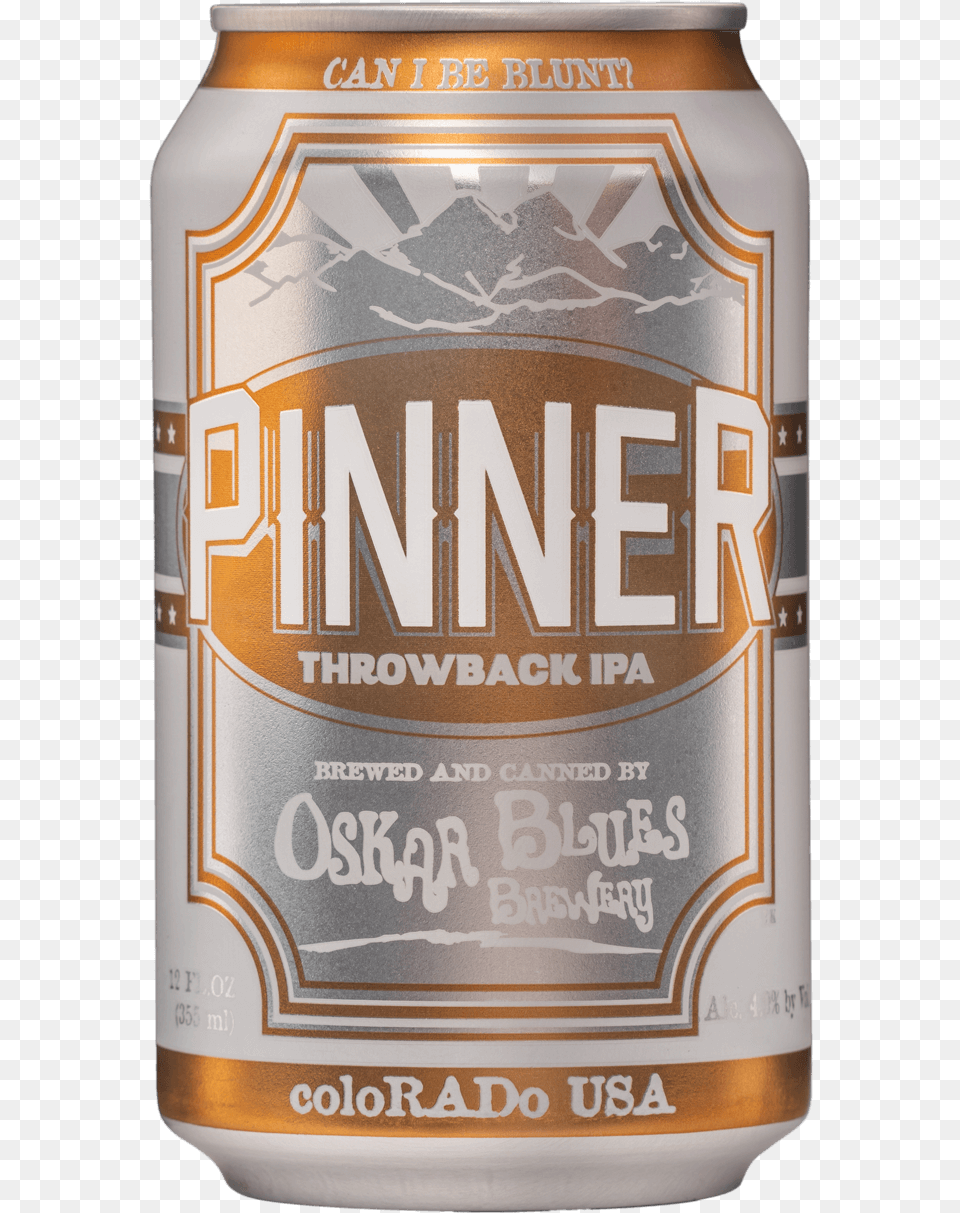 Oskar Blues Pinner, Alcohol, Beer, Beverage, Lager Free Png Download