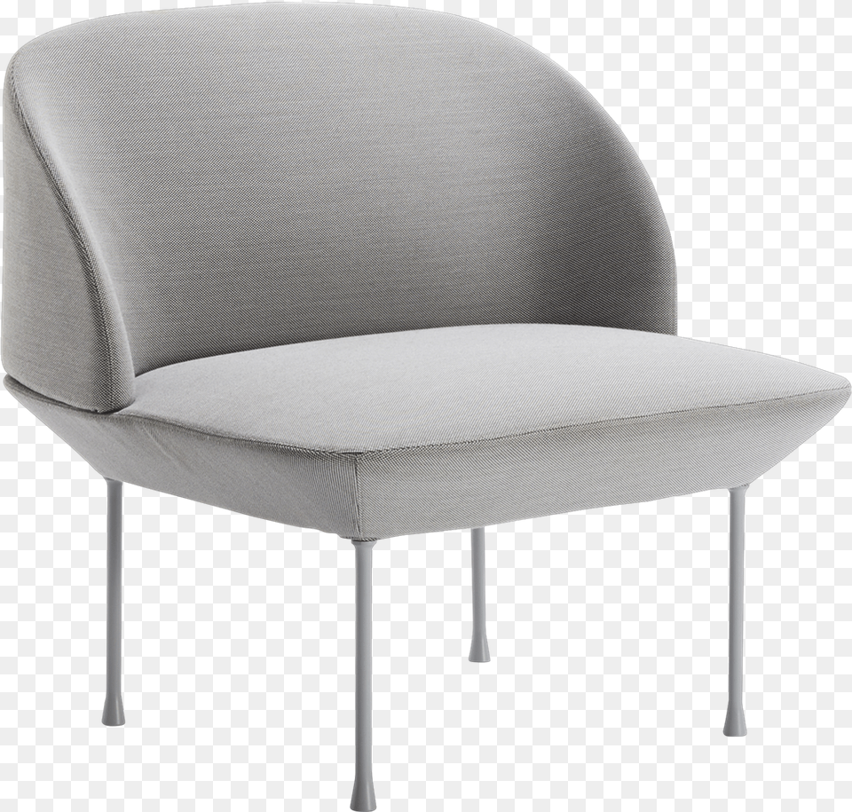 Oslo Lounge Chair Muuto Oslo Armchair Greyfabric Steelcut 2, Furniture, Cushion, Home Decor Free Png Download