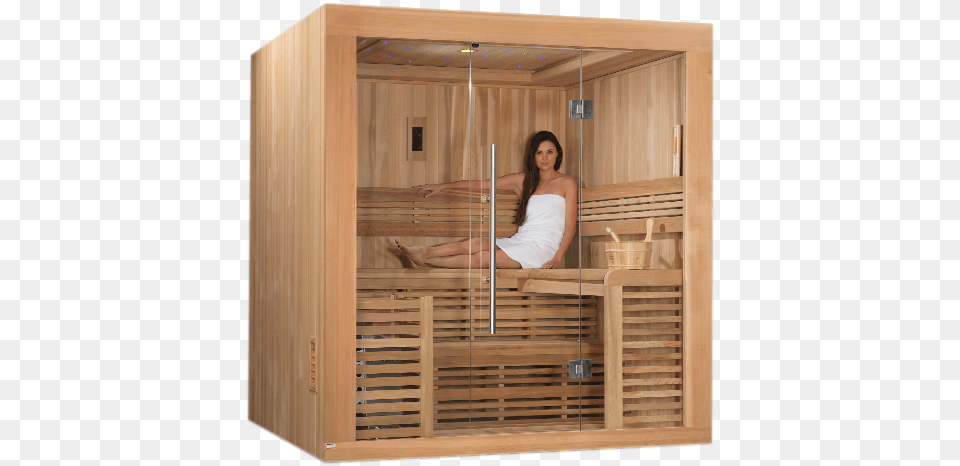 Oslo Traditional Steam Sauna Dynamic Infrared 4 6 Person Tradional Steam Sauna, Adult, Female, Woman Free Png Download