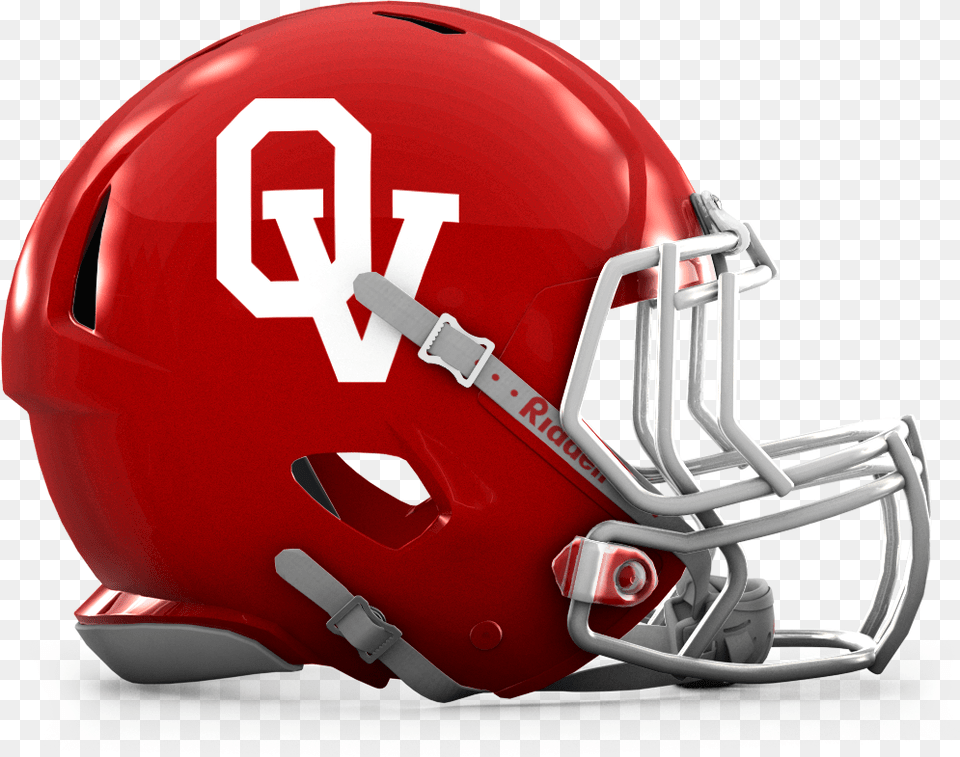 Oslo Vikings Afc Red Football Helmet, American Football, Football Helmet, Sport, Person Free Png Download