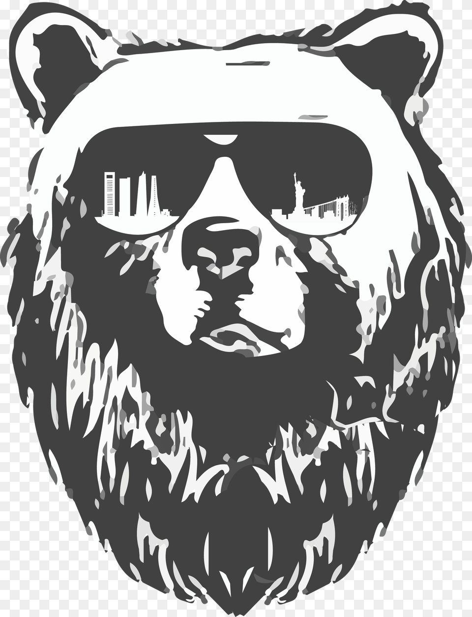 Oso Viajero Logo Bears Vape, Stencil, Person, Man, Male Free Png