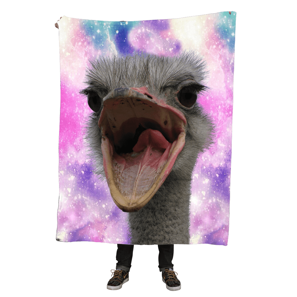 Ostrich Throw Blanket Real Bird With Teeth, Animal, Beak, Clothing, Footwear Free Png