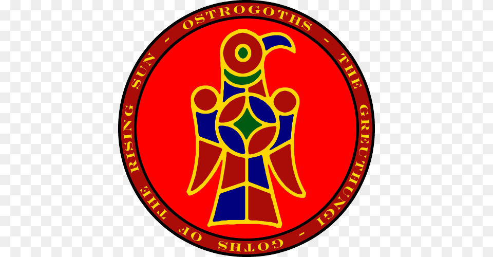 Ostrogoth Red Gold Seal Hoodie, Emblem, Symbol, Logo Free Transparent Png