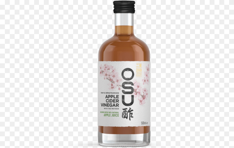 Osu Apple Cider Vinegar Amp The Mother Apple Juice Blend Osu Apple Cider Vinegar, Alcohol, Beverage, Sake, Bottle Free Png