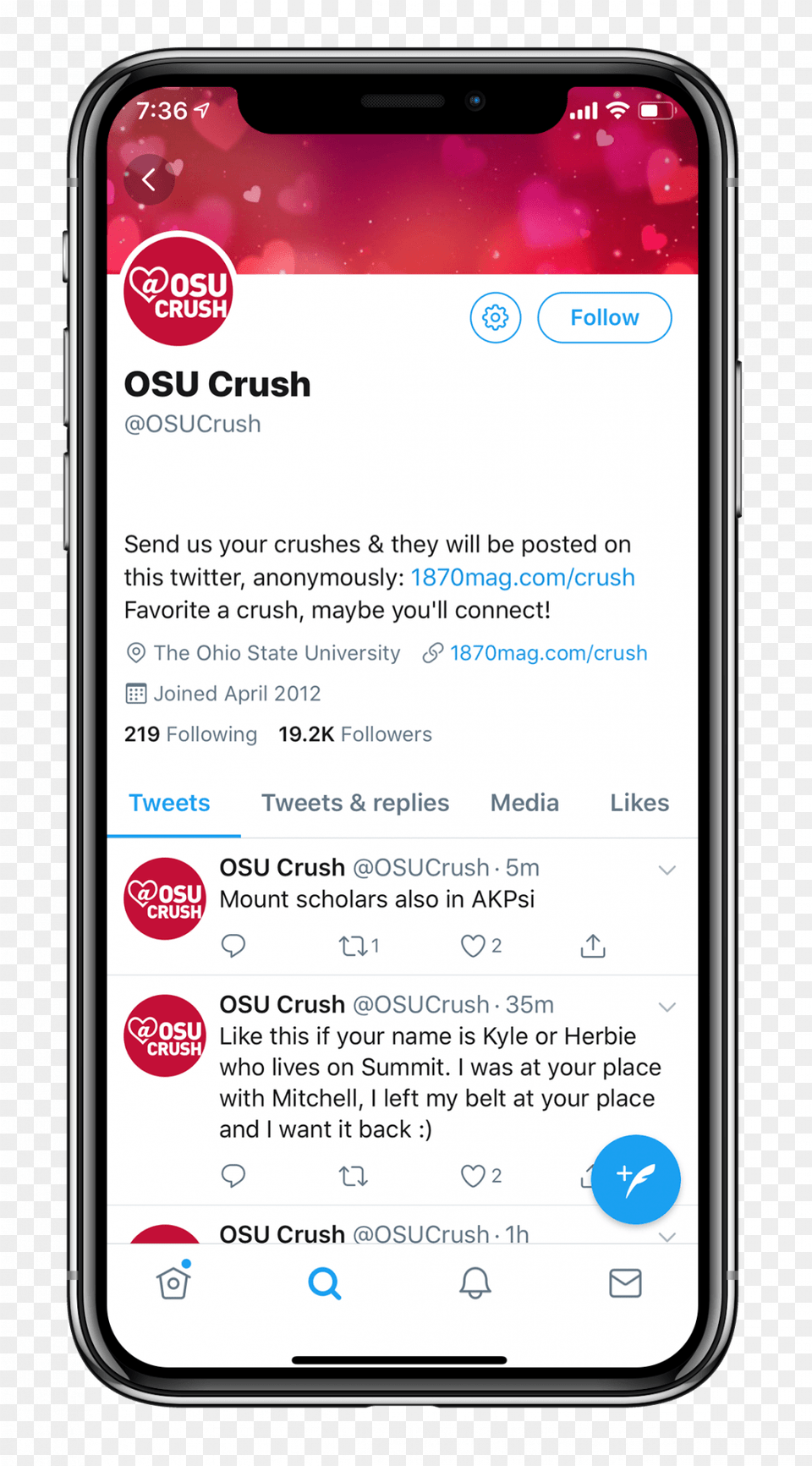 Osu Crush Gives Secret Admirers An Anonymous Outlet Mobile App, Electronics, Mobile Phone, Phone, Text Png