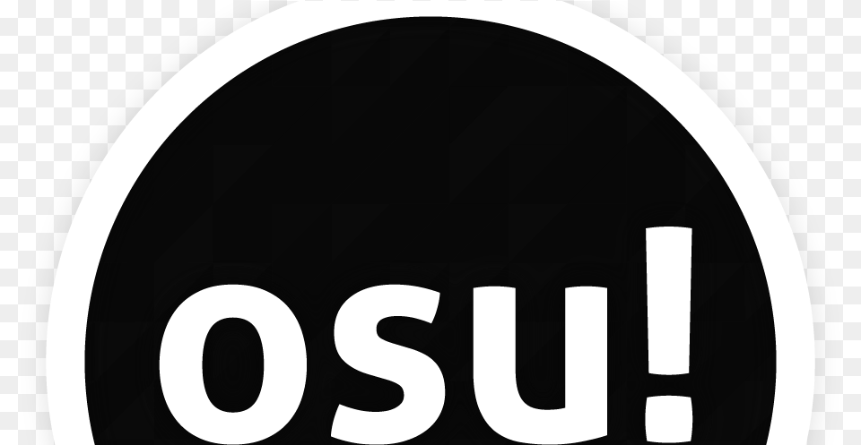 Osu Logo Black And White, Symbol, Text Png Image