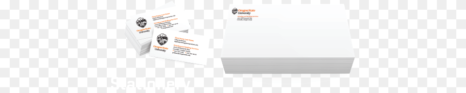 Osu Stationary Oregon State University Business Cards, Paper, Text, Business Card, Advertisement Png