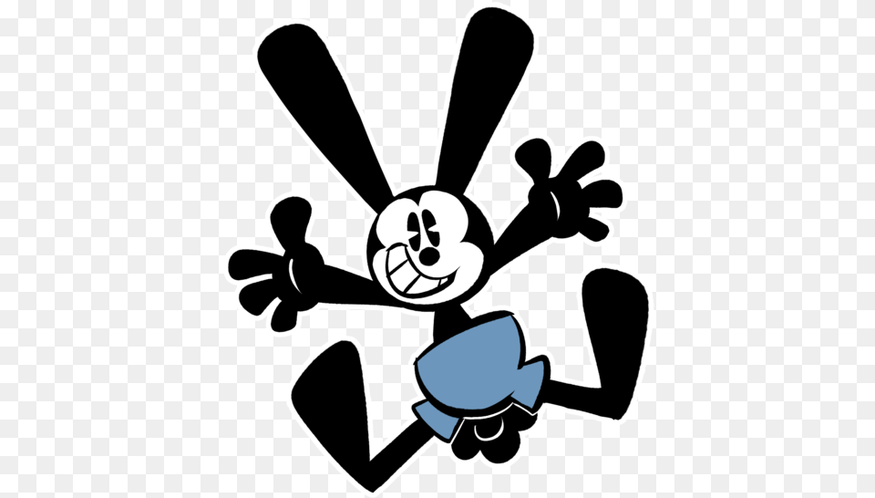 Oswald The Lucky Rabbit, Stencil, Tool, Plant, Lawn Mower Free Transparent Png