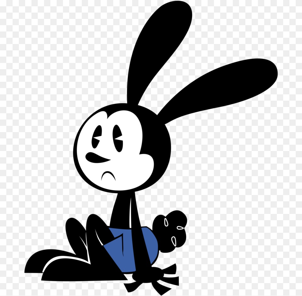 Oswald The Lucky Rabbit Clipart Famous Cartoon Oswald The Lucky Rabbit Mickey Shorts, Stencil, Face, Head, Person Png