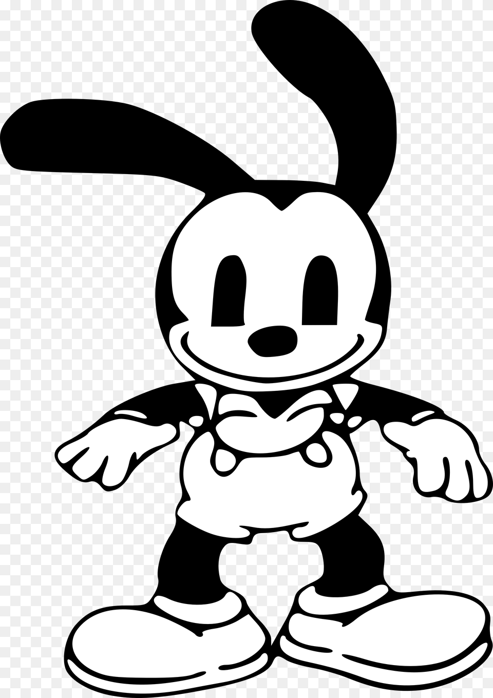 Oswald The Lucky Rabbit Images Transparent, Stencil, Cutlery, Cartoon, Face Free Png Download