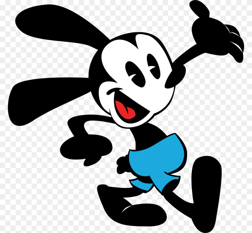 Oswald The Lucky Rabbit Walking, Cartoon Png