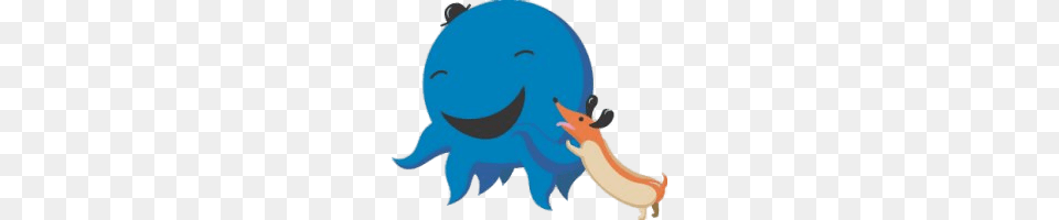 Oswald The Octopus And His Dog, Animal, Shark, Sea Life, Fish Free Png Download