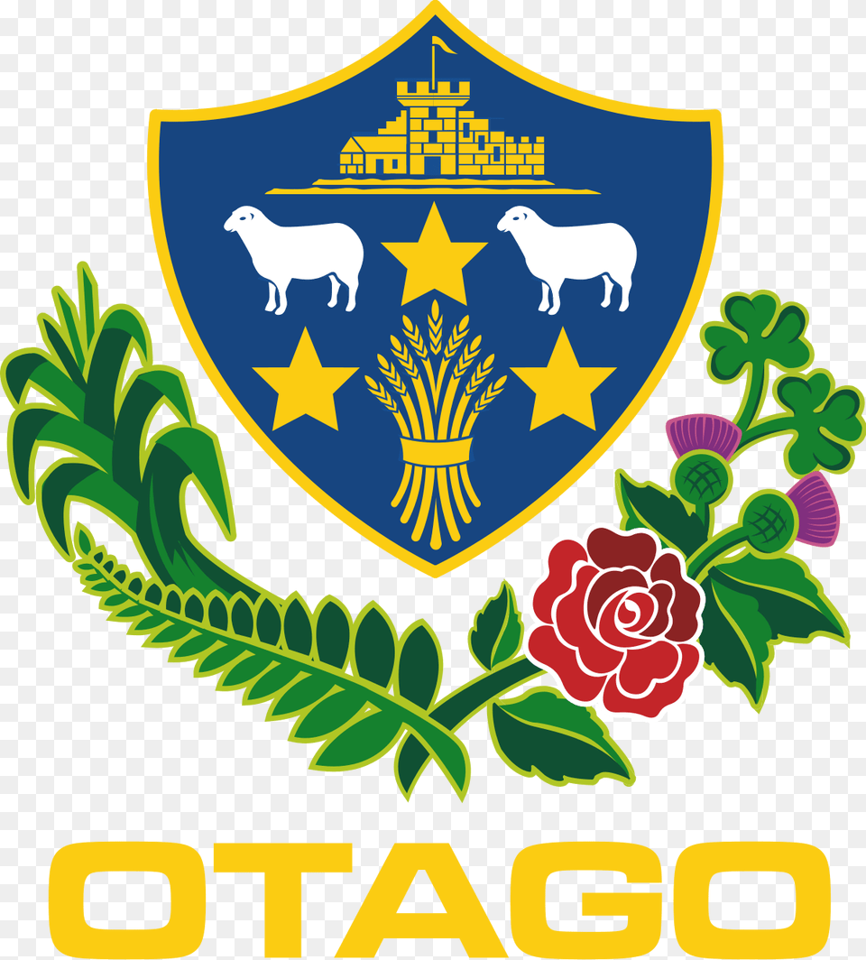 Otago Rugby Union Logo, Flower, Plant, Rose, Emblem Png