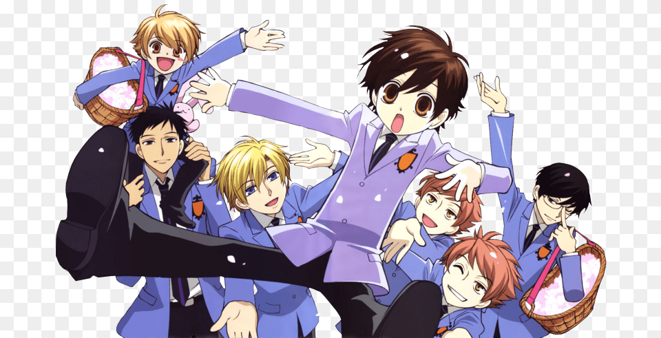 Otaku Inc Funny And Cute Anime Ouran Highschool Host Club Dad, Book, Comics, Publication, Face Free Png