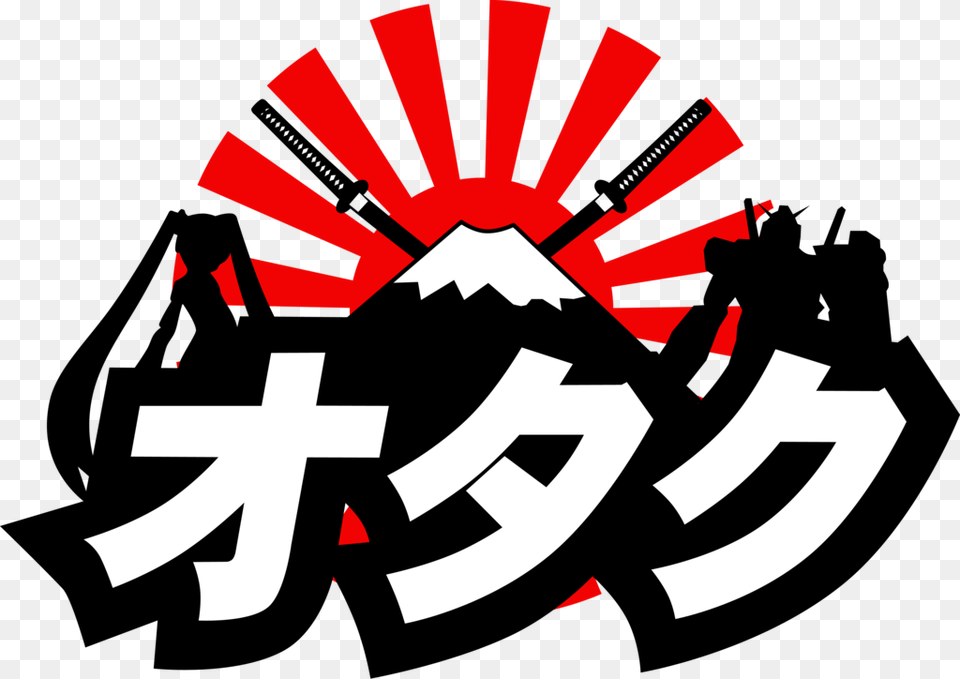 Otaku Kanji Otaku T Shirt Design, Logo, Dynamite, Weapon Png Image