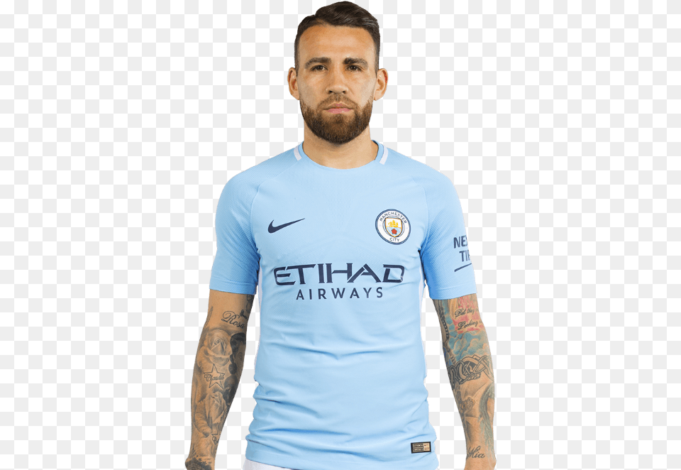 Otamendi Manchester City, Clothing, Long Sleeve, Person, Shirt Free Png Download
